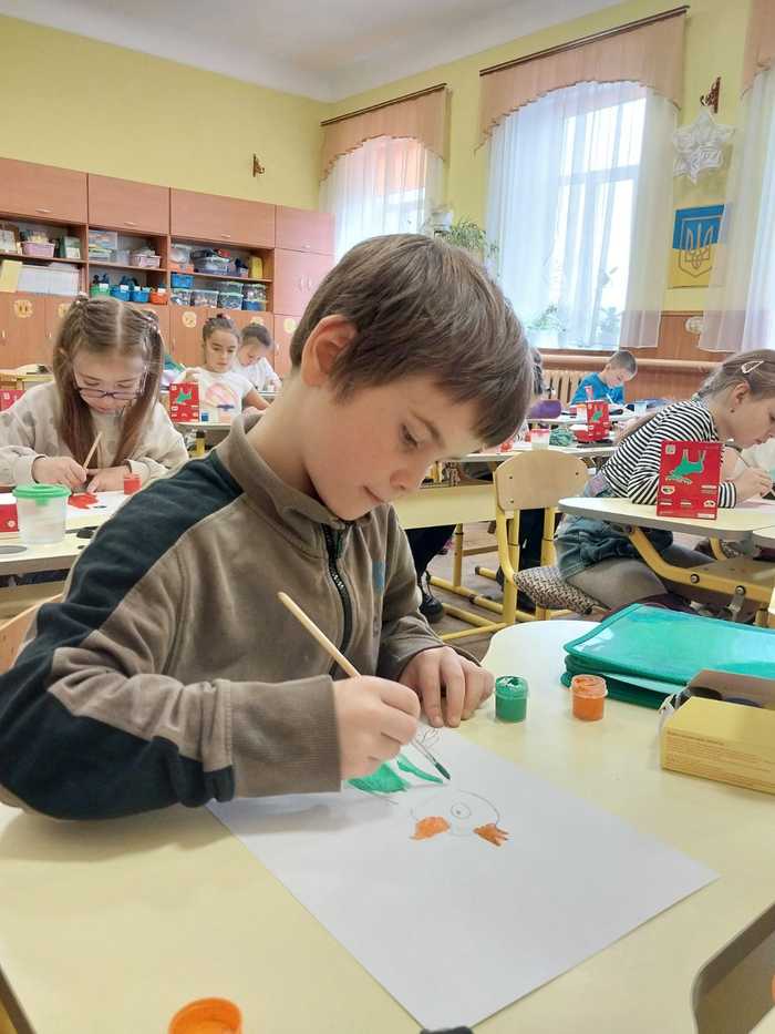 На уроках образотворчого мистецтва (2-А клас)