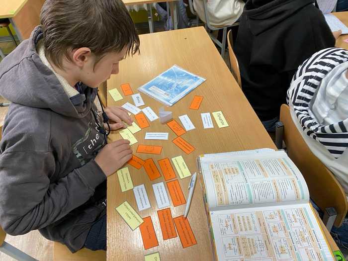 Вправа "Фізичне доміно" (8-А клас)