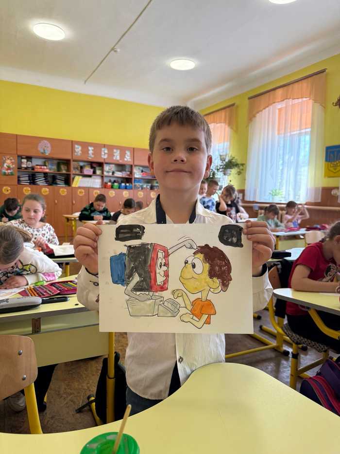 Урок образотворчого мистецтва в 2-А класі. Ілюстрація штучного інтелектую